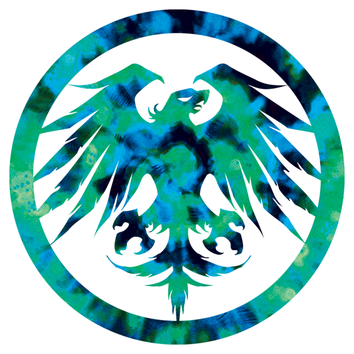 Tie Dye Eagle Die Cut Sticker