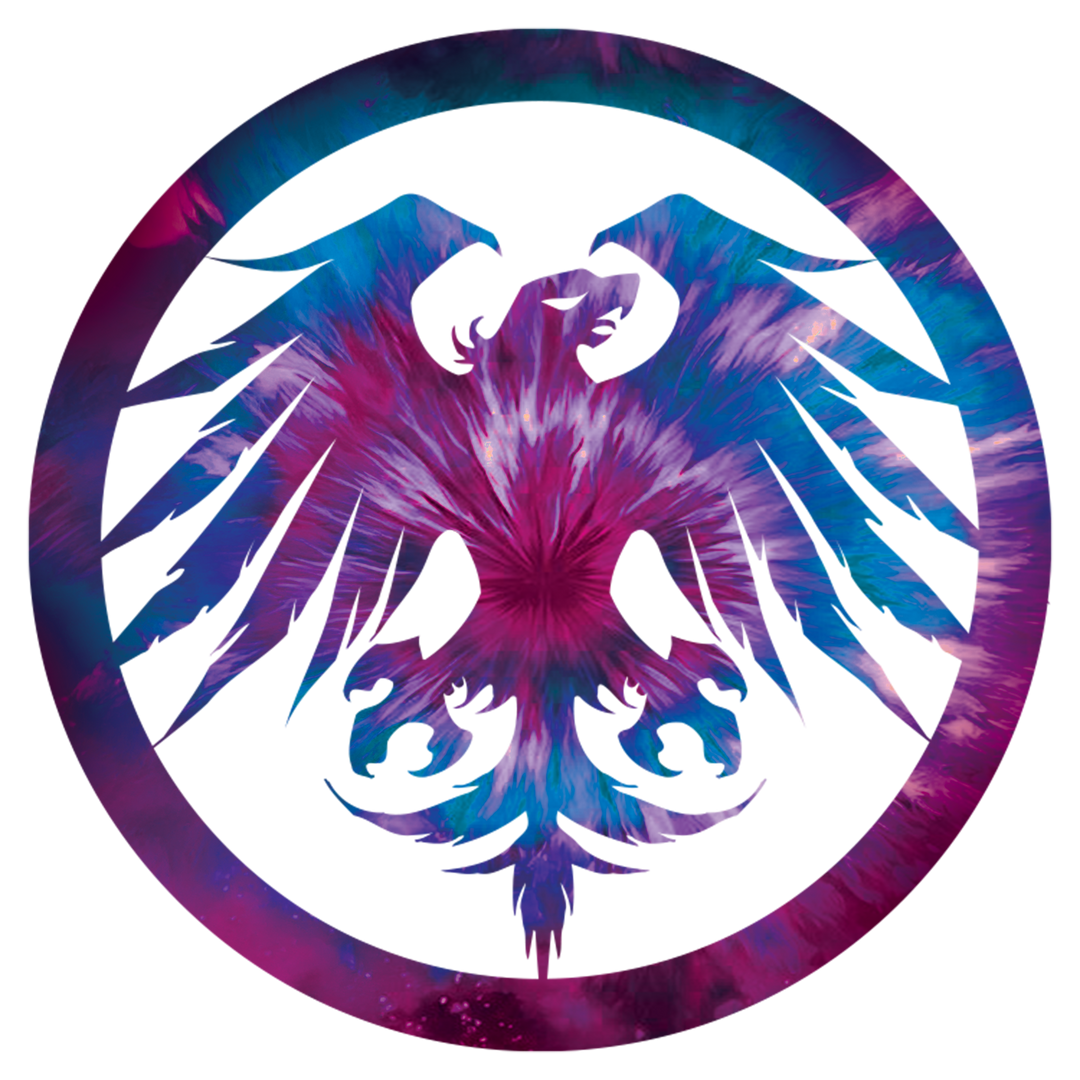 Tie Dye Eagle Die Cut Sticker